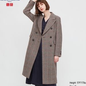 Uniqlo Women Tweed Coat (INES DE LA FRESSANGE)